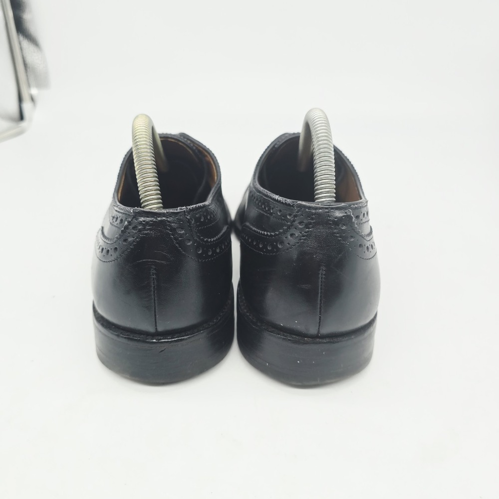 Allen Edmonds Sanford Mens Size 9 D Black Leather Cap Toe Oxford Dress Shoes - Picture 5 of 8
